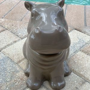 THRESHOLD Hippo Hippopotamus Target Gray Cookie Jar
